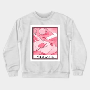 Ace of Wands Cat Tarot Crewneck Sweatshirt